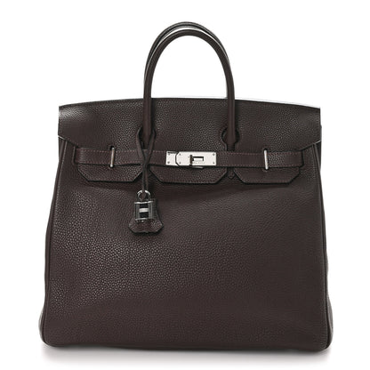 Hermes Togo HAC Birkin 32 Chocolate 1 of 12