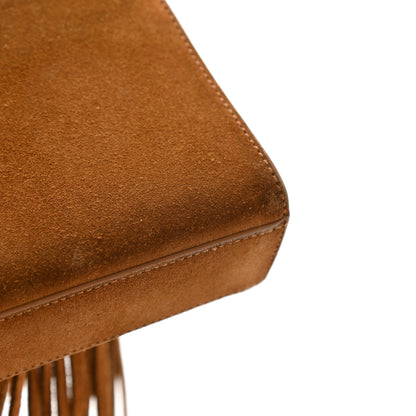Saint Laurent Suede Fringe Small Monogram Satchel Light Ocre 17 of 17