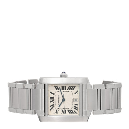Cartier Stainless Steel 28mm Tank Francaise Automatic Watch 2 of 4