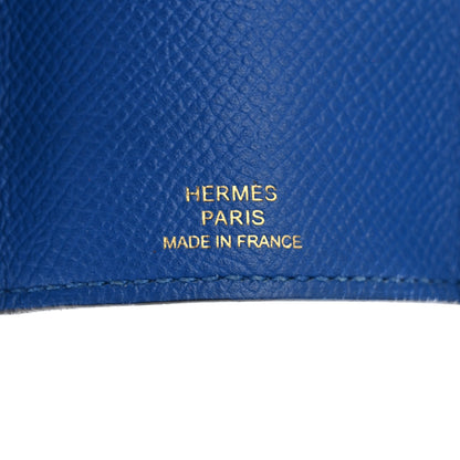 Hermes Epsom Bearn Multicles 4 Key Holder Bleu Zellige 6 of 10