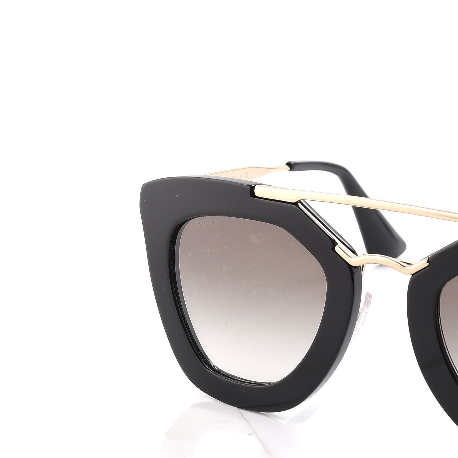 Prada Acetate Cinema Sunglasses SPR 09Q Black 9 of 9