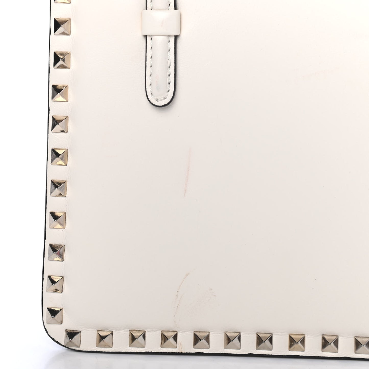 Vitello Rockstud Tote Ivory