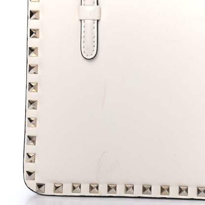 Valentino Garavani Vitello Rockstud Tote Ivory 5 of 5