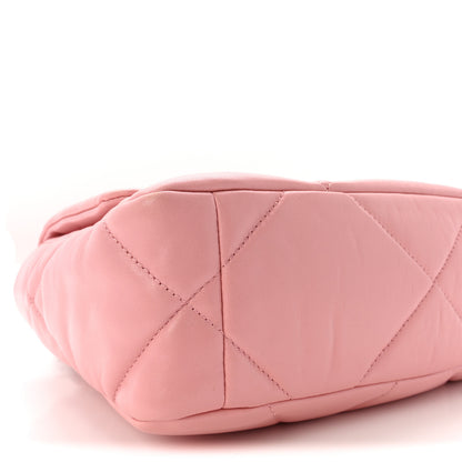 Chanel Lambskin Quilted Medium Chanel 19 Flap Light Pink 9 of 10