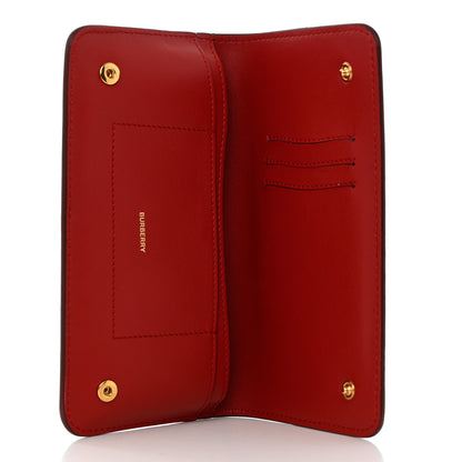 Burberry Marais Calfskin Rowe Continental Wallet Dark Carmine 5 of 10