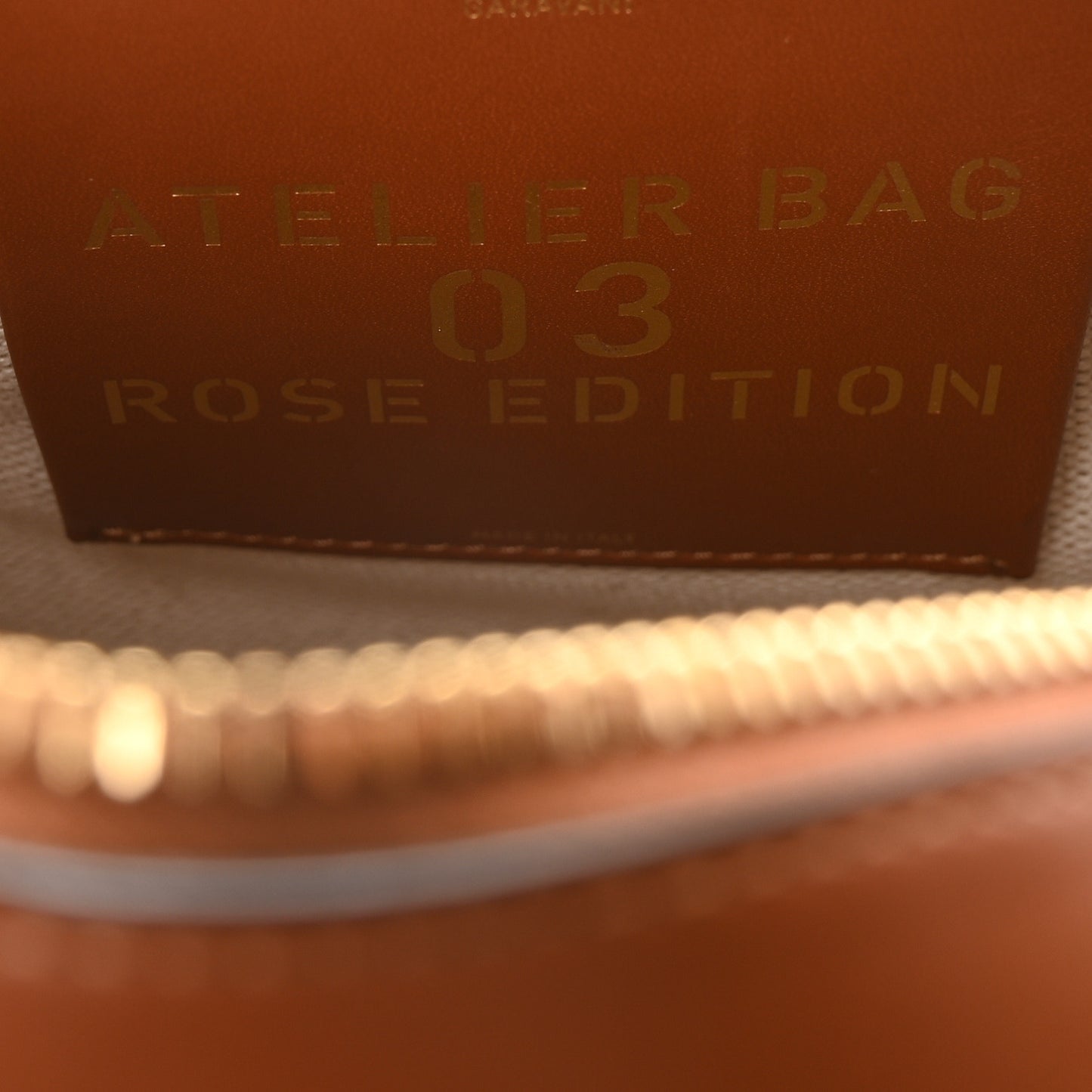 Canvas Calfskin Atelier 03 Rose Edition Round Crossbody Bag Natural