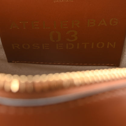 Valentino Garavani Canvas Calfskin Atelier 03 Rose Edition Round Crossbody Bag Natural 7 of 10