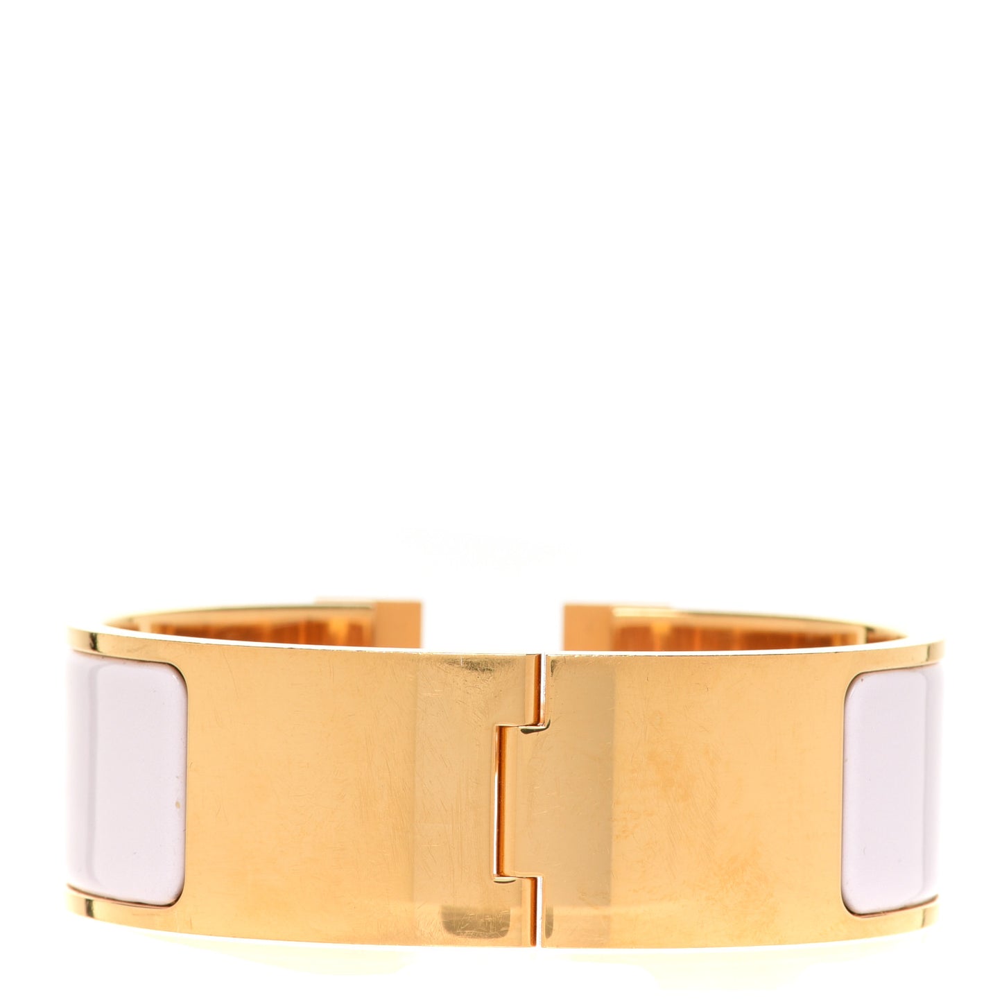 Enamel Wide Clic Clac H Bracelet PM Rose Nymph