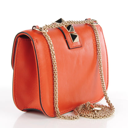 Valentino Garavani Vitello Small Glam Lock Rockstud Flap English Red 3 of 7