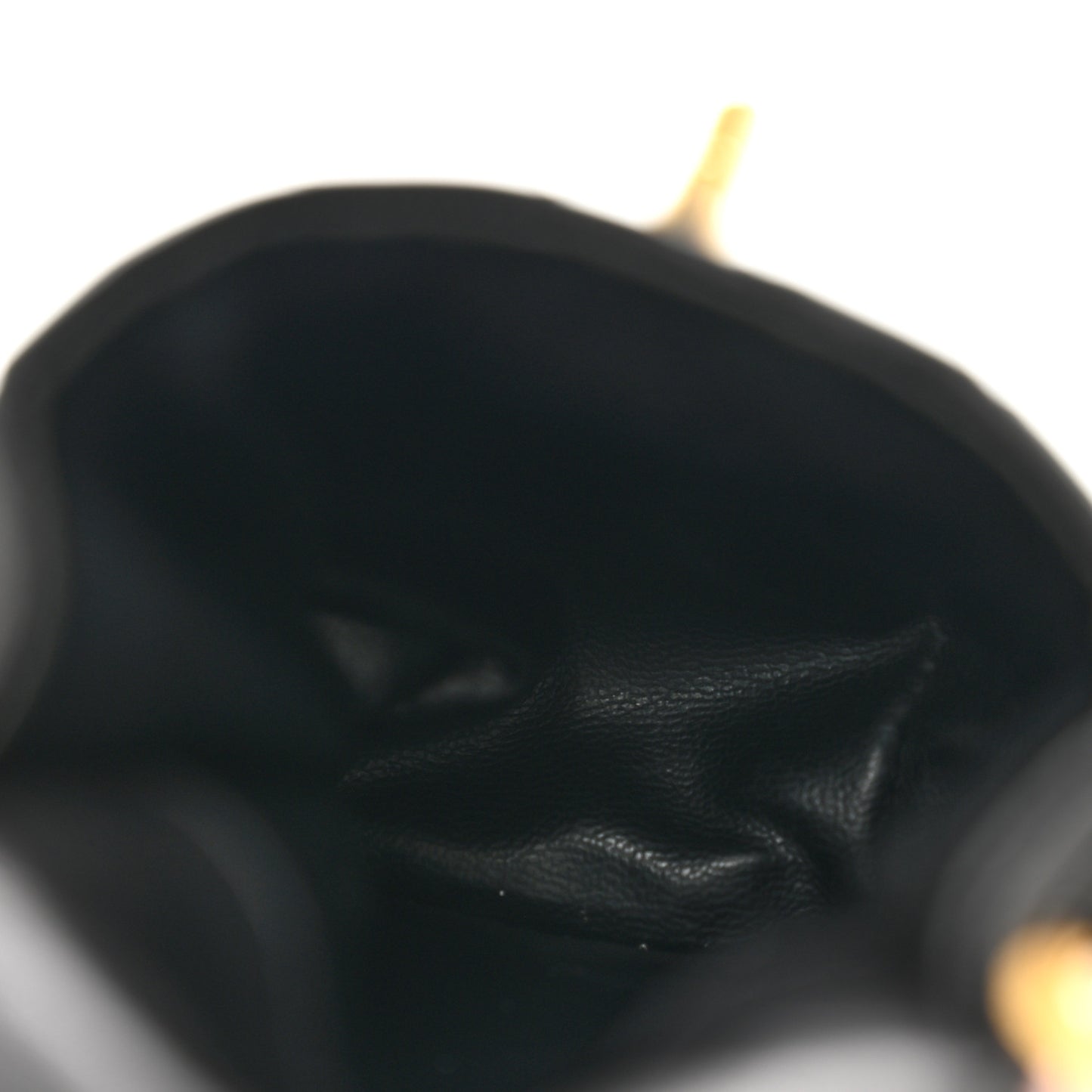 Lambskin Quilted Phone Holder Black