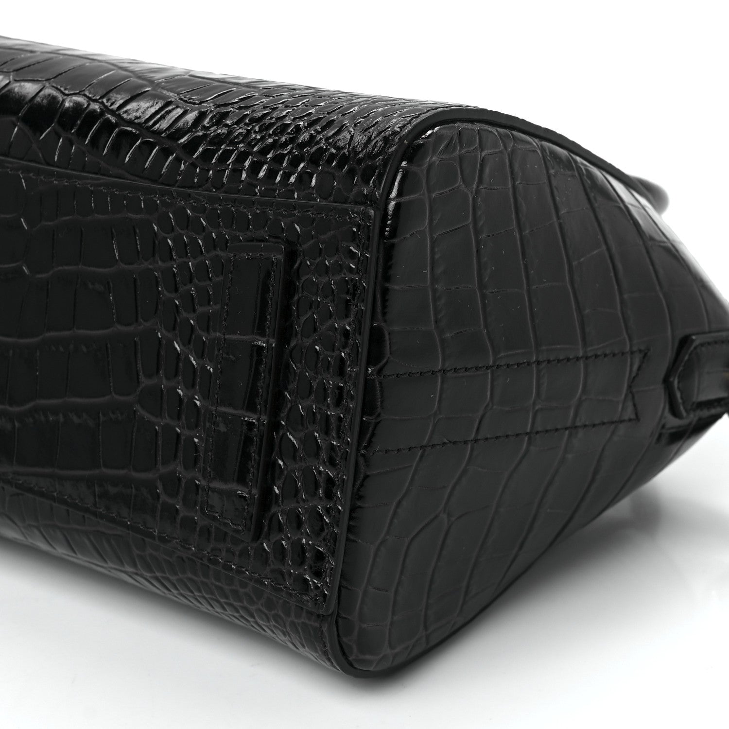 Givenchy Calfskin Crocodile Embossed Mini Antigona Deep Blue 12 of 12