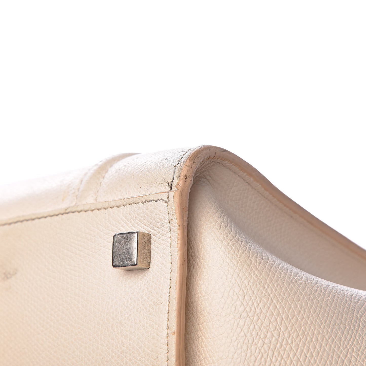 Grained Calfskin Medium Phantom Luggage Cream