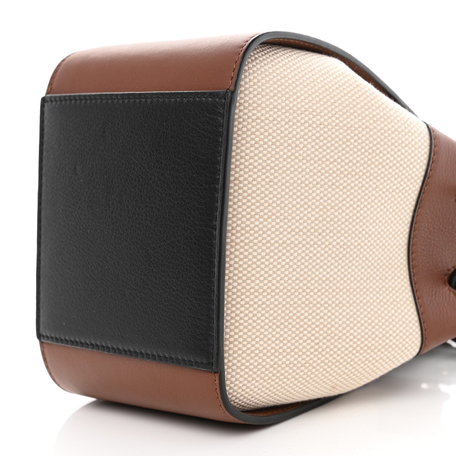 Loewe X Spirited Away Calfskin Textile Susuwatari Mini Hammock Shoulder Bag Havane Ecru 10 of 11