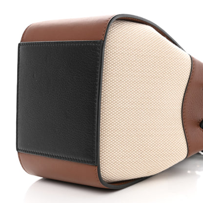 Loewe X Spirited Away Calfskin Textile Susuwatari Mini Hammock Shoulder Bag Havane Ecru 10 of 11