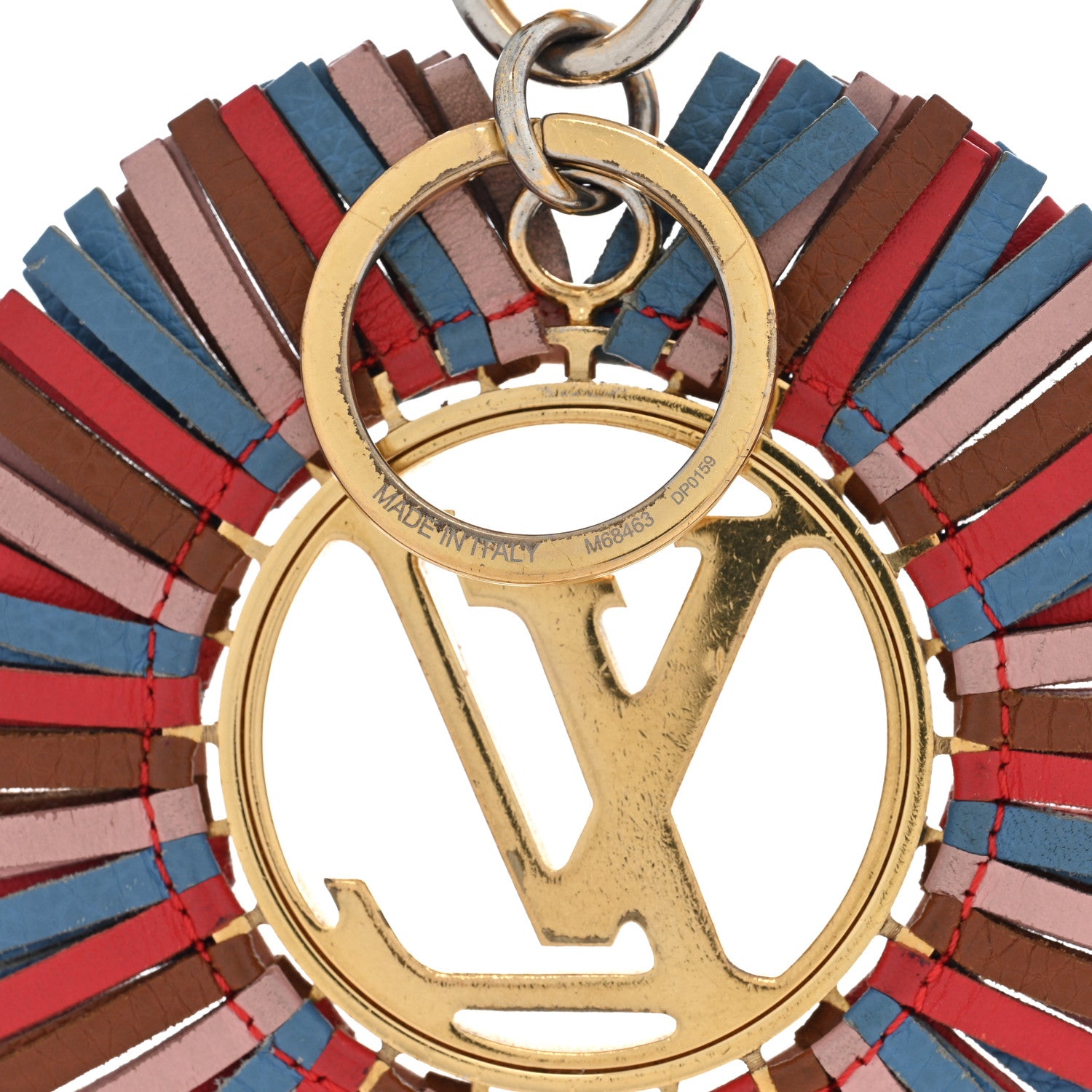 Louis Vuitton LOUIS VUITTON LV Fringe Bag Charm Key Holder Multicolor 3 of 3