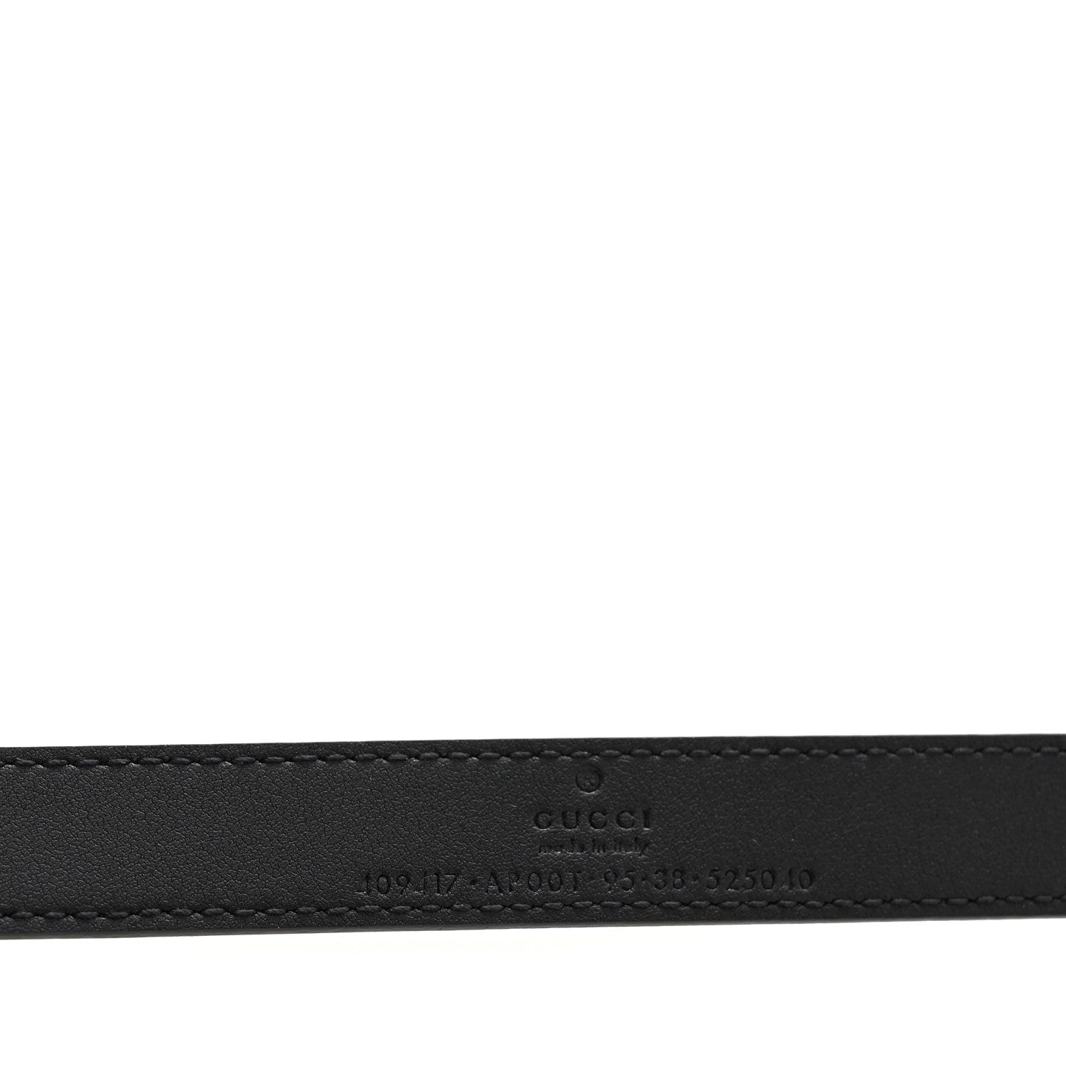 Gucci Calfskin Double G 20mm Belt 95 38 Black 5 of 5