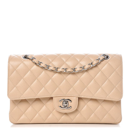 Chanel Caviar Quilted Medium Double Flap Beige Clair 1 of 9