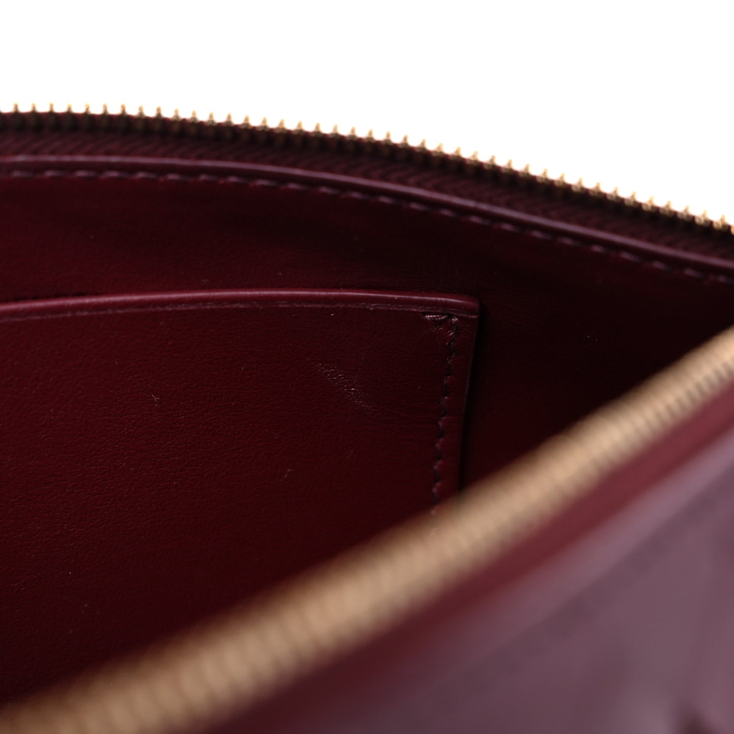 Nappa Intrecciato Half Moon Pouch On Strap Barolo