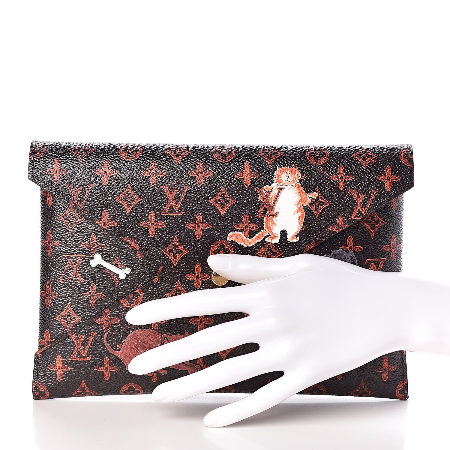 Louis Vuitton Catogram Kirigami Pochette Set Marron White Black 2 of 11