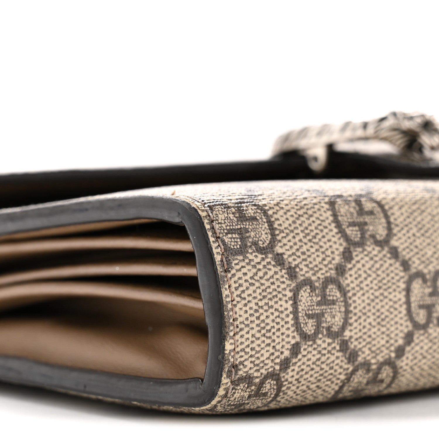 Gucci GG Supreme Monogram Mini Dionysus Chain Wallet Beige Taupe 9 of 14