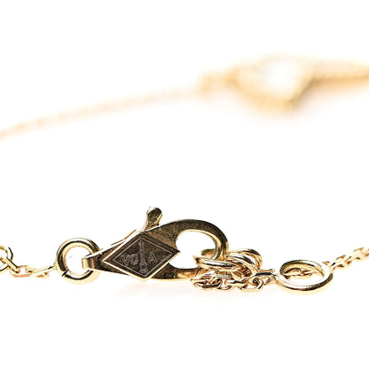 Van Cleef & Arpels 18K Yellow Gold Mother of Pearl Sweet Alhambra Butterfly Bracelet 3 of 7