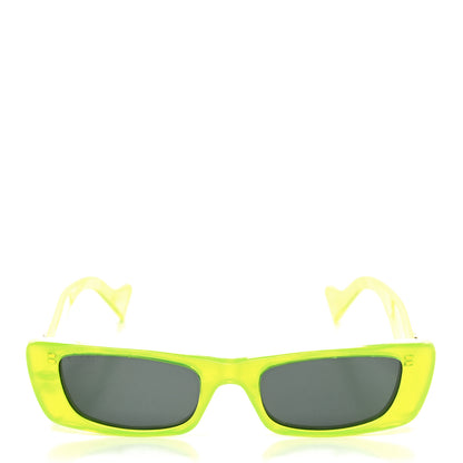 Gucci Acetate Rectangular Sunglasses GG0516S Fluorescent Yellow 2 of 8