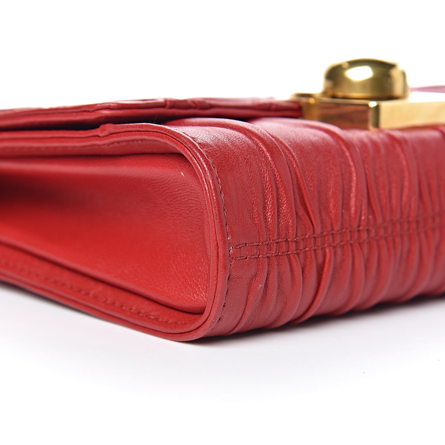 Prada Nappa Gaufre Crossbody Fuoco 11 of 13