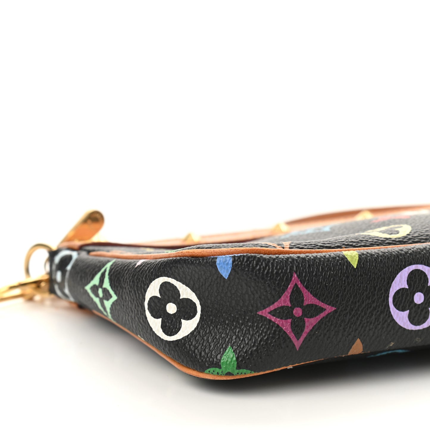 Monogram Multicolor Pochette Accessories Black