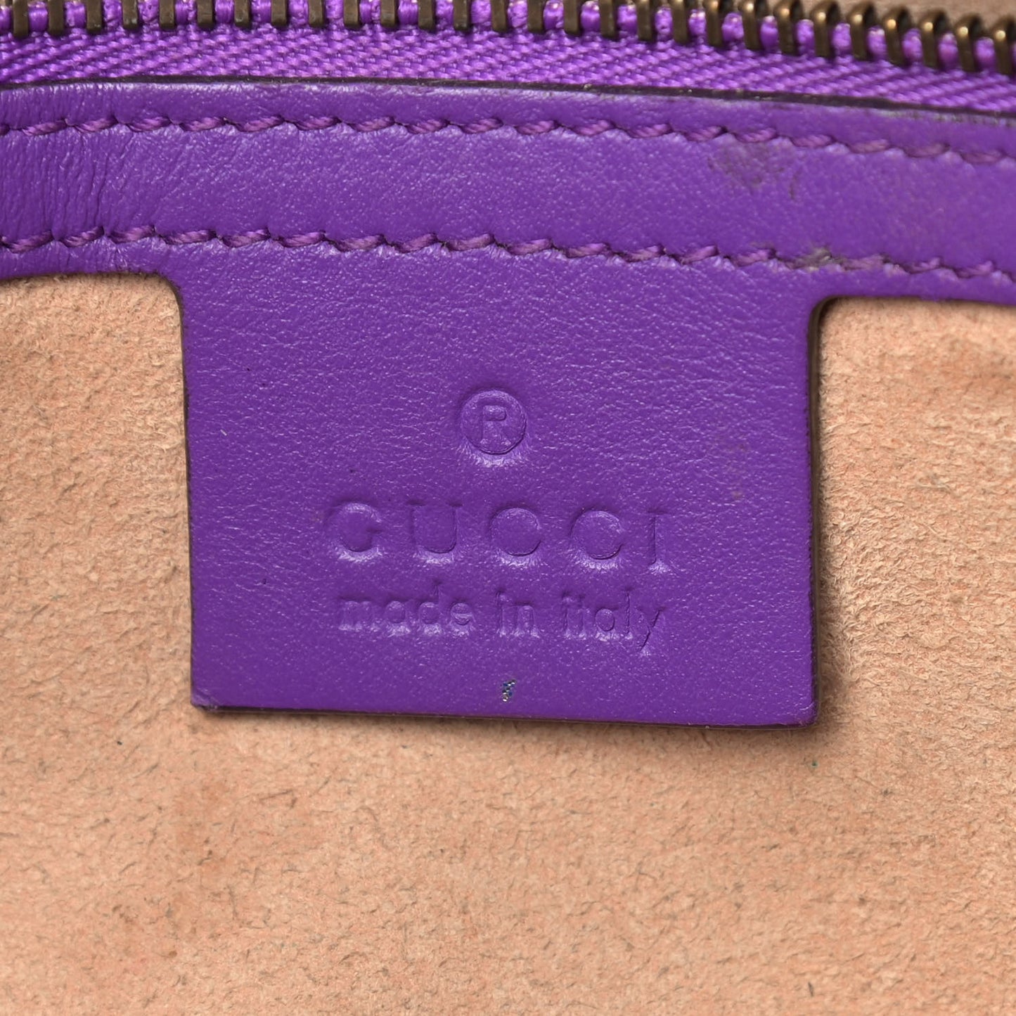 Calfskin Matelasse Small GG Marmont Shoulder Bag Shine Purple
