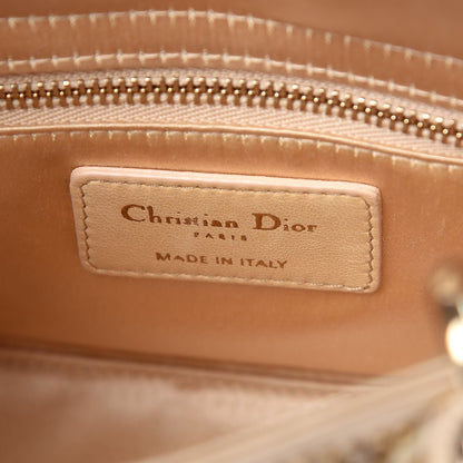 Christian Dior Satin Beaded Mini Lady Dior Gold 6 of 7