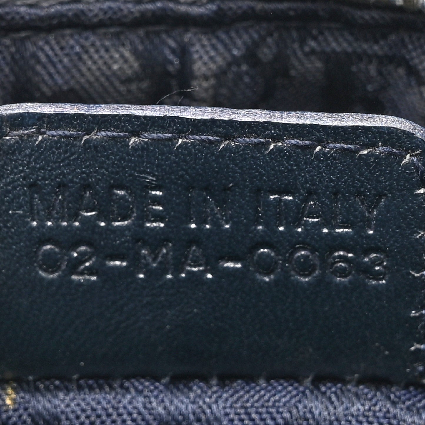 Denim Cannage Medium Lady Dior Blue