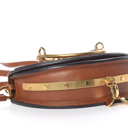 Chloe Calfskin Small Nile Bracelet Minaudiere Bag Caramel 10 of 12