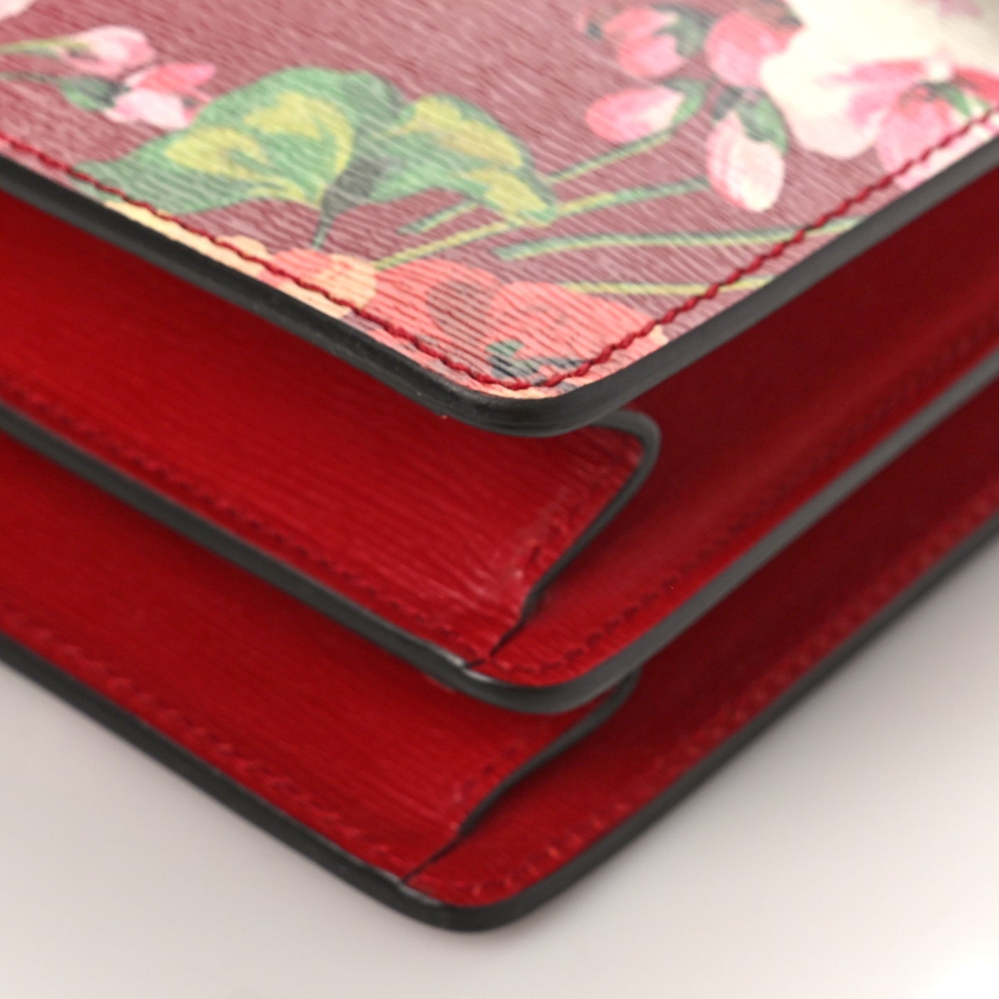 Calfskin Blooms Print Medium Dionysus Shoulder Bag Romantic Cherry Multicolor