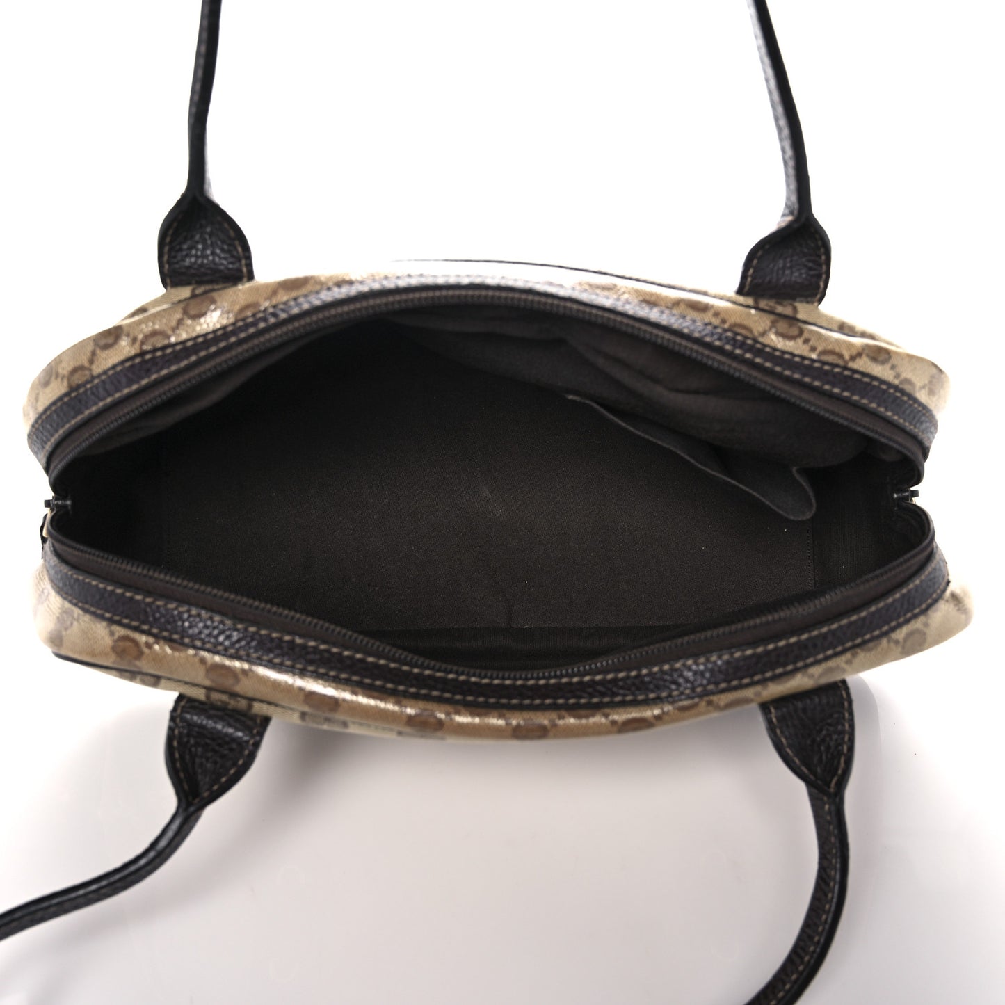 Crystal Monogram Web Princy Boston Brown