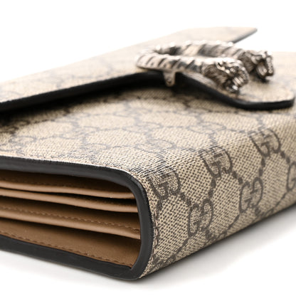 Gucci GG Supreme Monogram Mini Dionysus Chain Wallet Beige Taupe 9 of 11