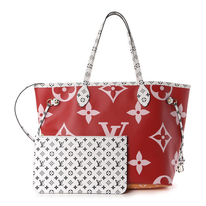 Louis Vuitton Monogram Giant Neverfull MM Rouge 1 of 11