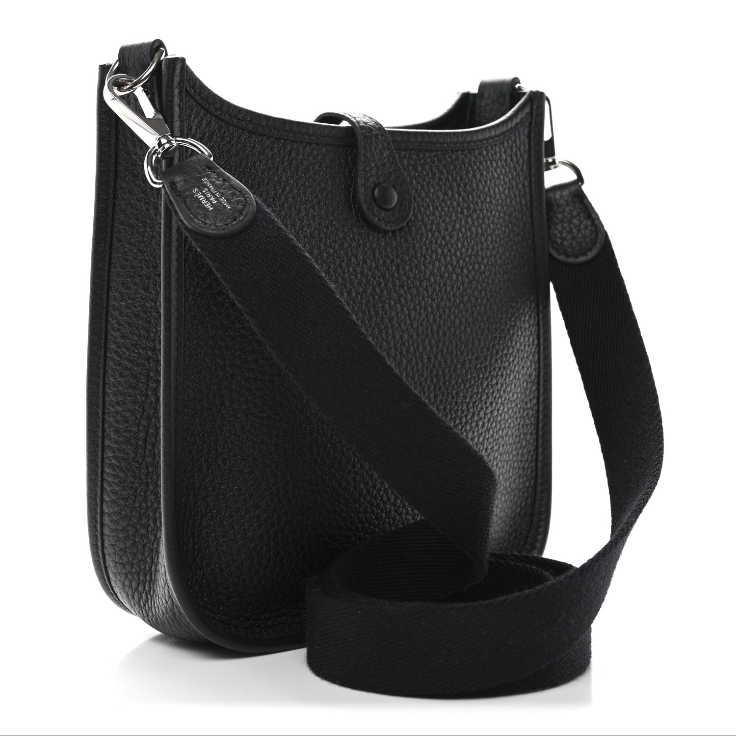 Hermes Taurillon Clemence Evelyne TPM Black 3 of 11