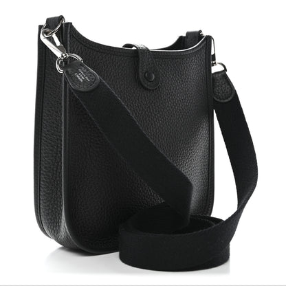 Hermes Taurillon Clemence Evelyne TPM Black 3 of 11