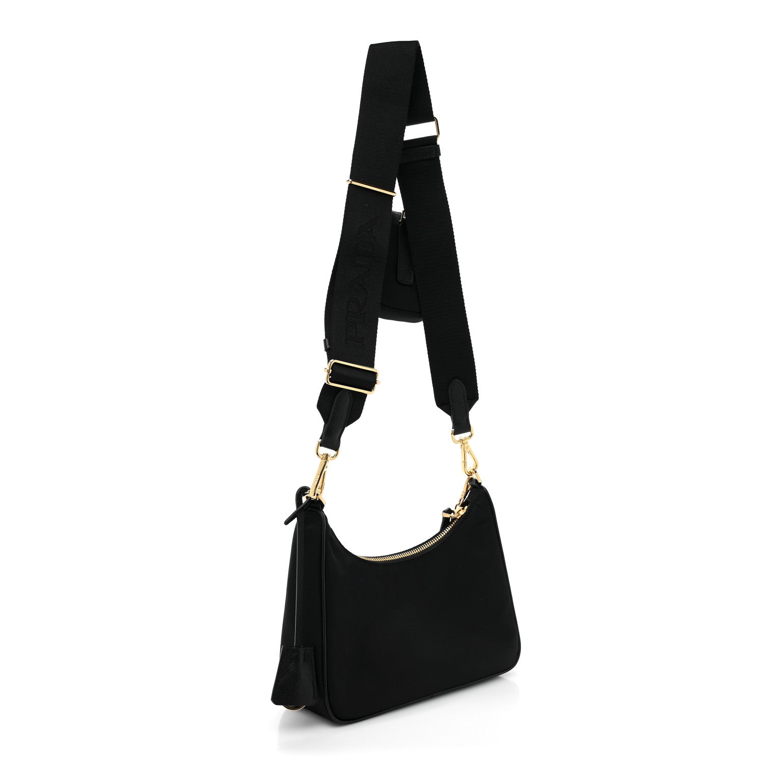 Prada Nylon Re-Edition 2005 Shoulder Bag Black 3 of 9