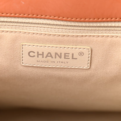 Chanel Vinyl Quilted In The Business North South Tote Orange 10 of 27