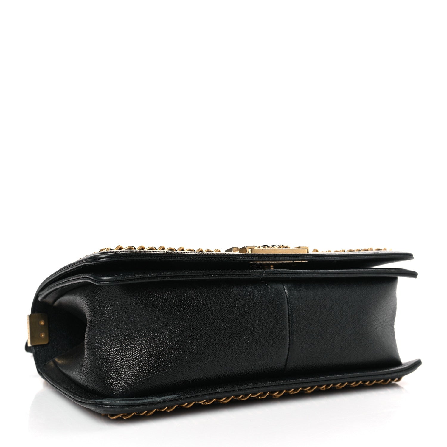 Chanel Caviar Quilted Medium Chain Around Boy Flap Black 4 of 10