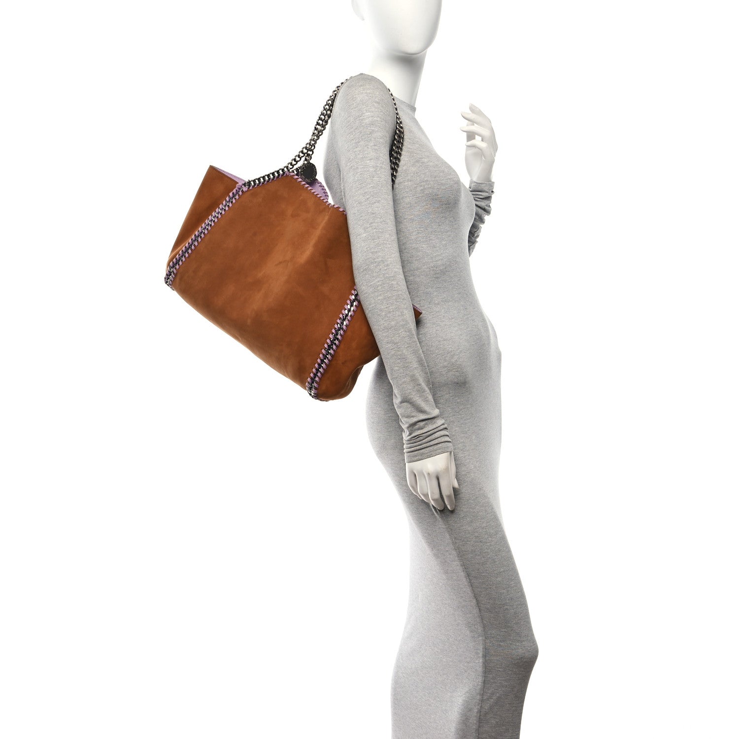 Stella McCartney Shaggy Deer Falabella Reversible Tote Lilac Brown 2 of 19