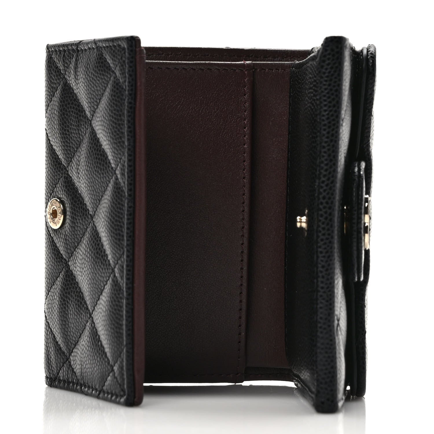 Chanel Caviar Quilted Double Flap Wallet Black 5 of 7