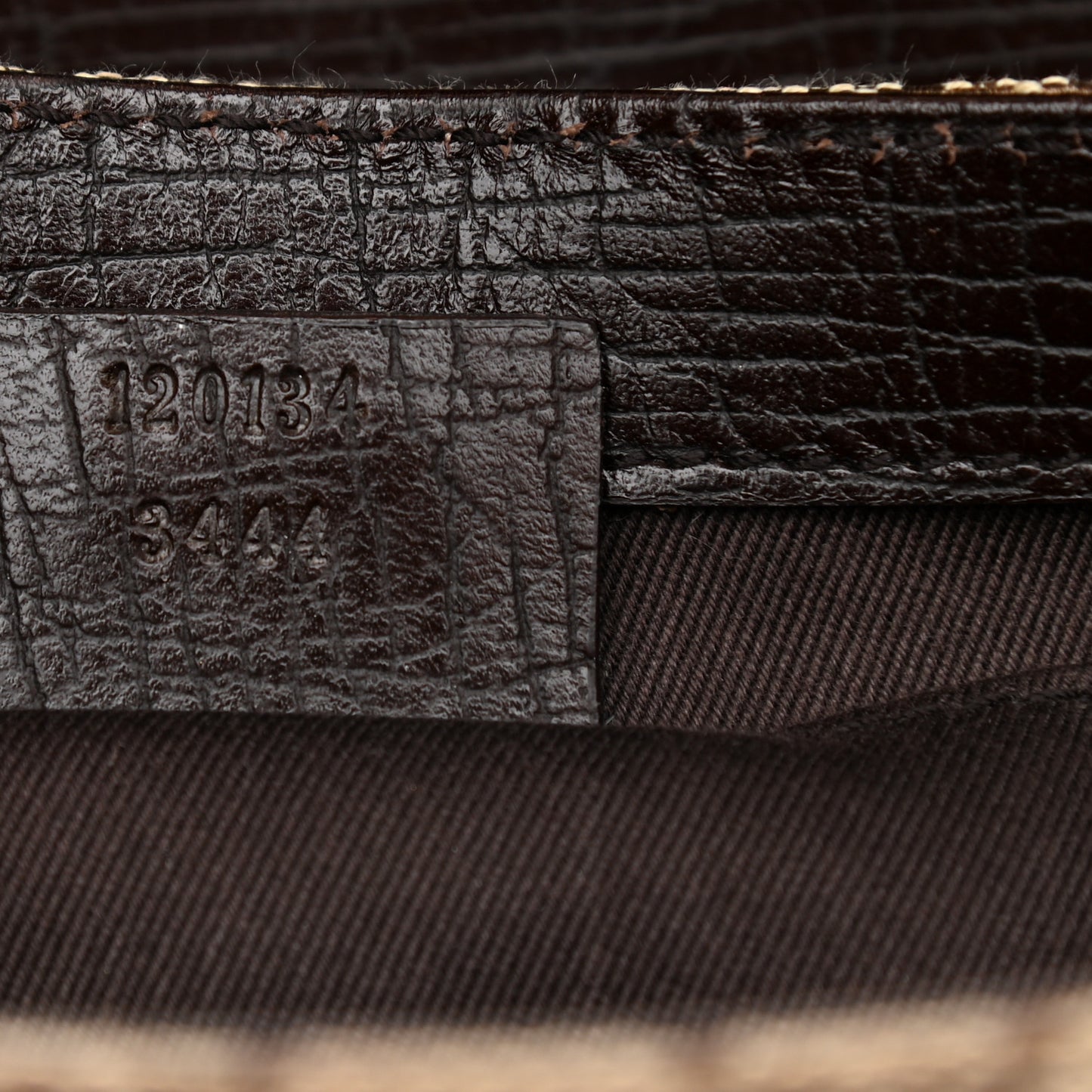 Monogram Horsebit Clutch Dark Brown