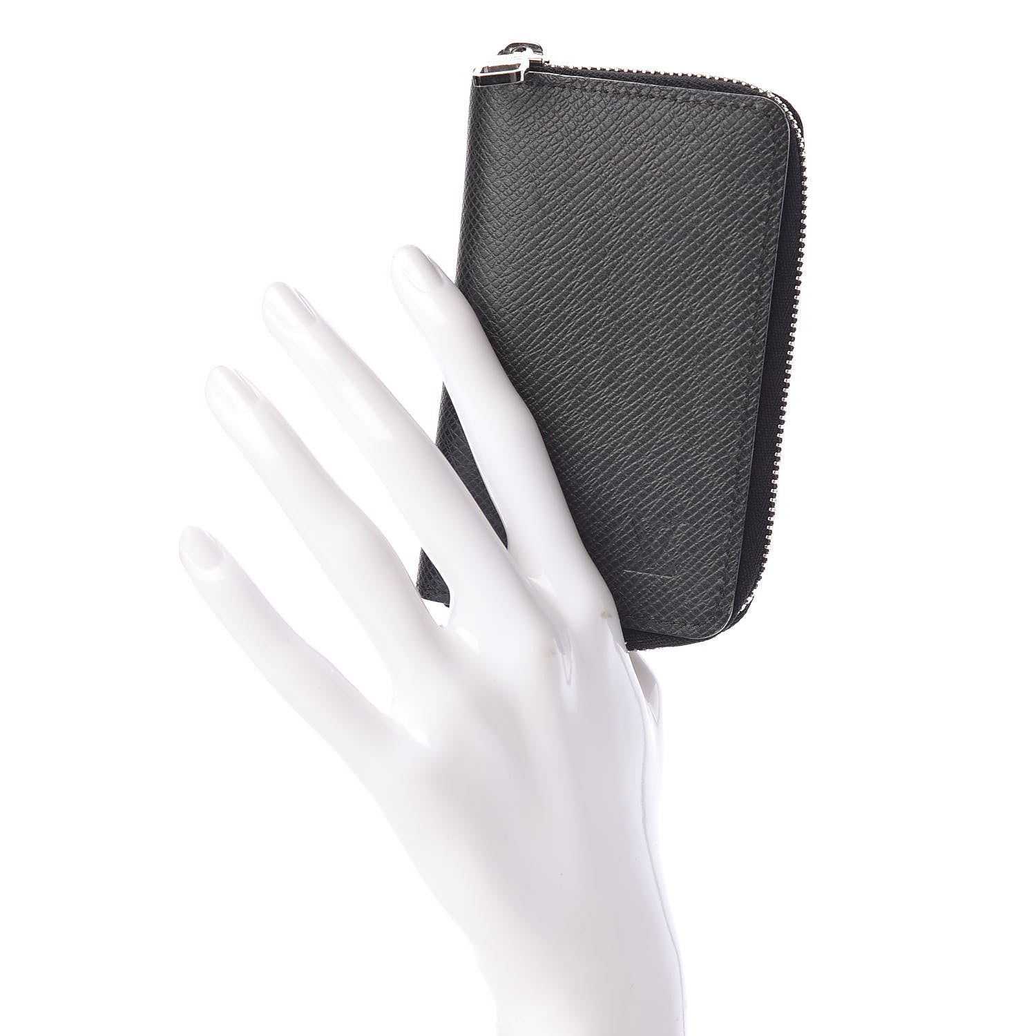 Louis Vuitton Taiga Zippy Coin Purse Vertical Black 2 of 8