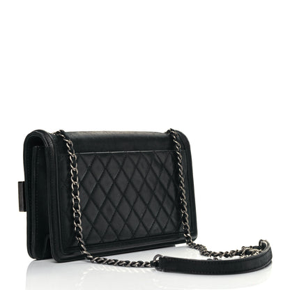 Chanel Iridescent Calfskin Marble Plexiglass Horizontal Boy Brick Flap Dark Khaki 2 of 8
