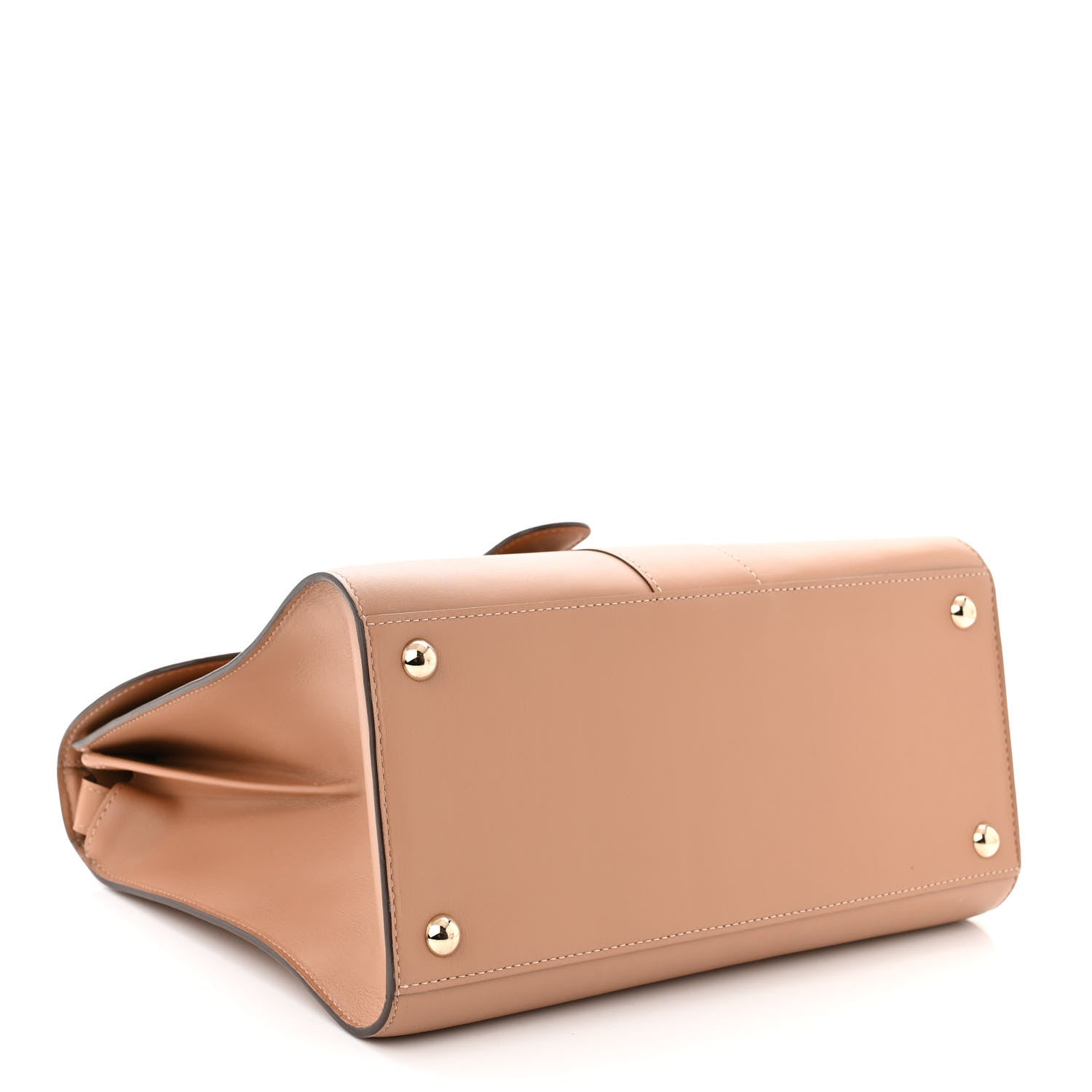 Delvaux Box Calfskin MM Brillant Satchel Tender Beige 4 of 10