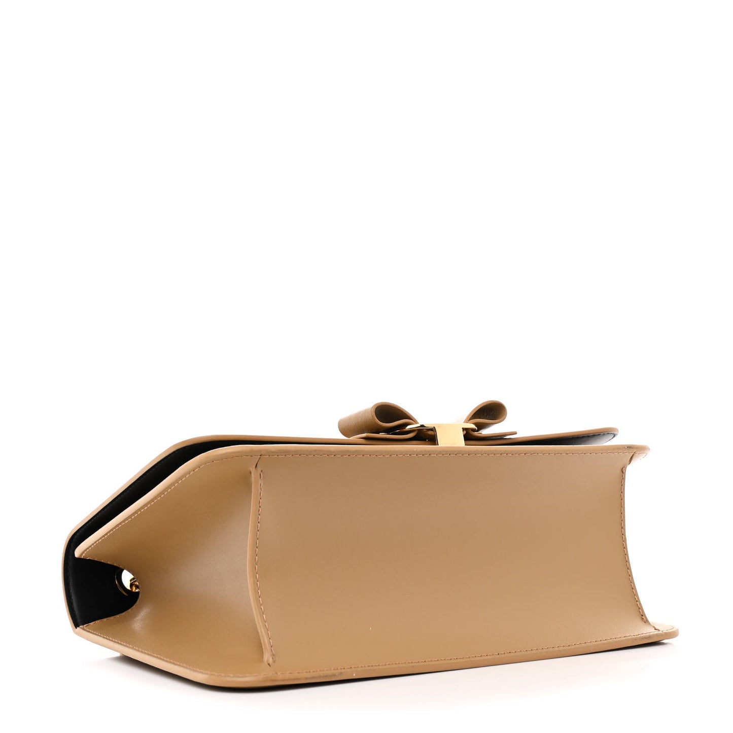 Calfskin Medium Vara Rainbow Crossbody Bag Brown