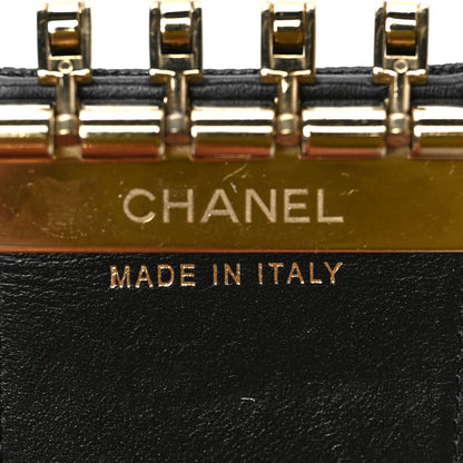 Chanel Caviar Embossed Camellia 4 Key Holder Case Black 7 of 7