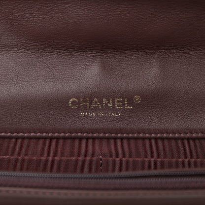 Chanel Patent Quilted Golden Class Wallet on Chain WOC Burgundy 6 of 11